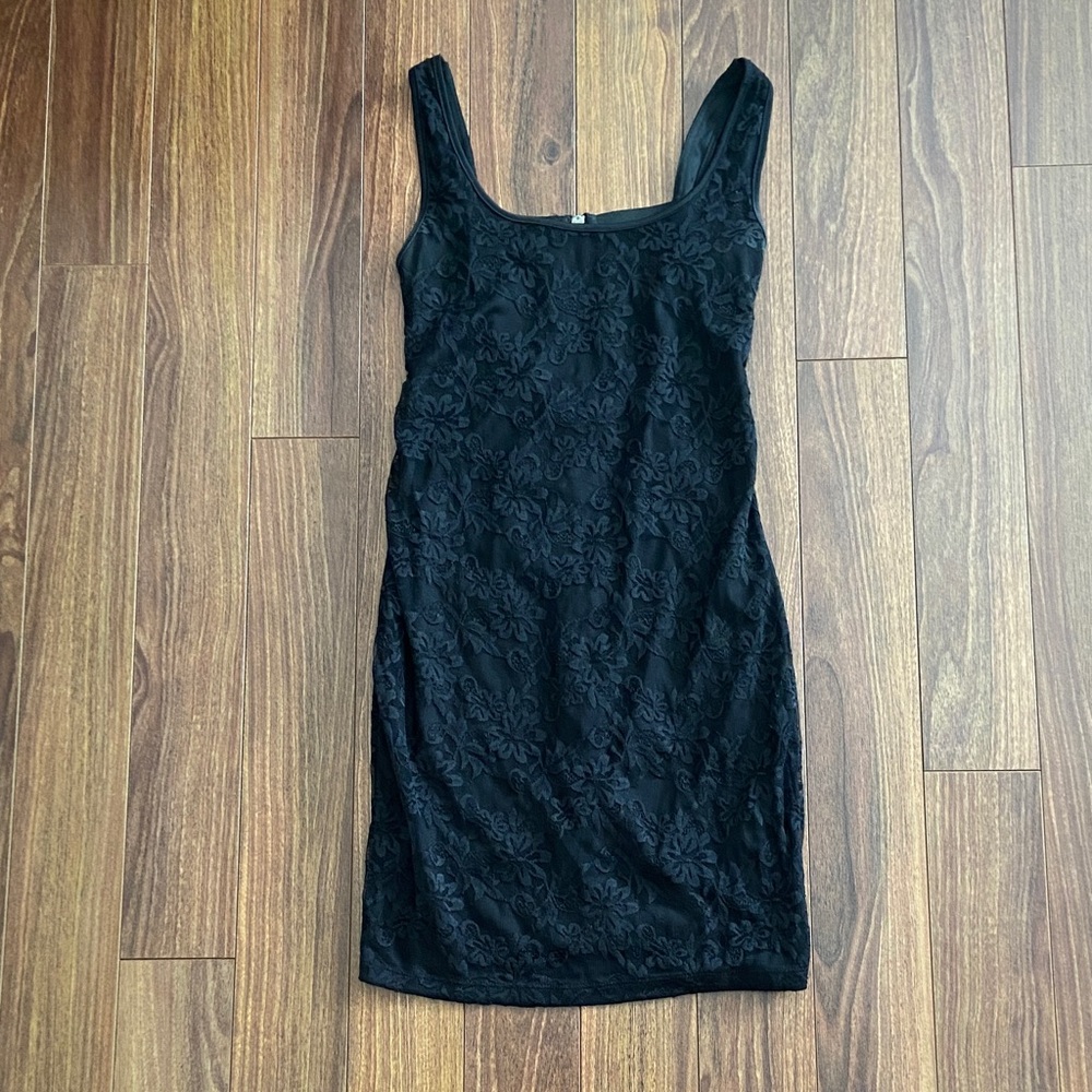 Material Girl Black Lace Dress